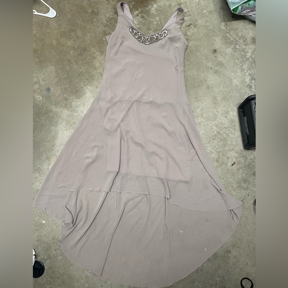 S.L. Fashions Purple Pink Embellished Tiered Sundress - Picture 1 of 10